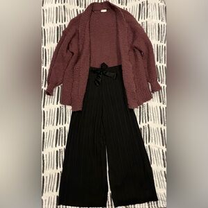 Black Wide-Leg Pants